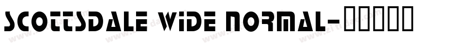 Scottsdale Wide Normal字体转换
